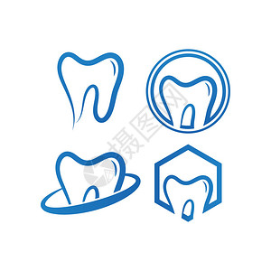 清洁牙齿标志设计模板图片