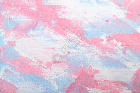 用浅蓝色粉红色和白色绘制的腻子背景质地不均匀作为墙壁样式的抽象多图片