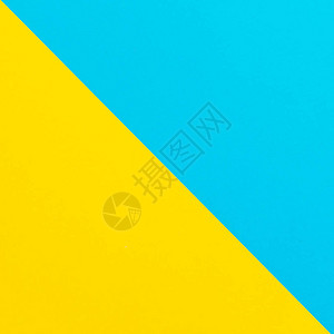 蓝色和黄色纹理背景平坦图片