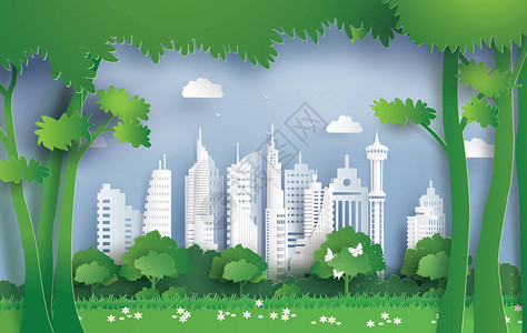 绿色城市的生态和环境说明图片