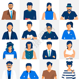 矢量图平面设计概念人物角色劳动人民多样多样化的商务图片