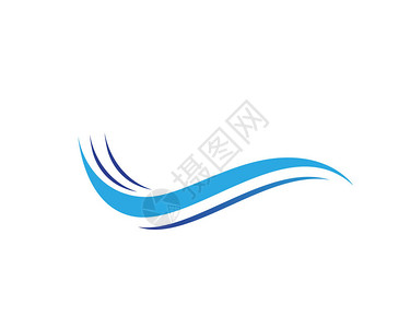 水波符号和图标Logo模背景图片