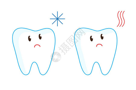 牙齿对冷热的反应图片
