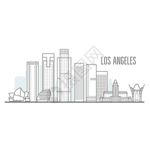 洛杉矶城市天际线图片