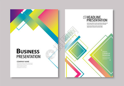 抽象的现代几何封面和小册子设计模板背景用于海报书籍报告公司年度商业杂志背景图片