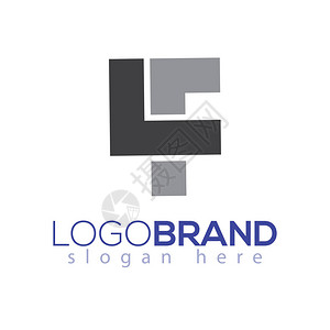 LF初始字母Logo背景图片