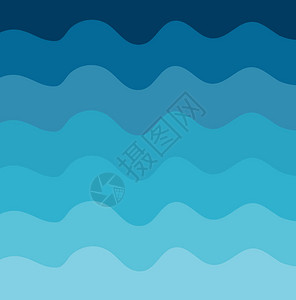 海浪纹理背景的矢量插图图片