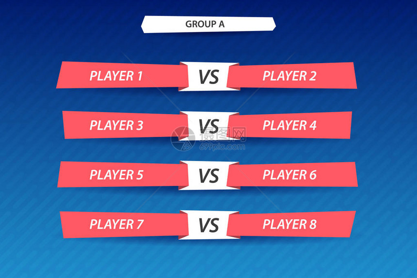 比赛登记团体游戏显示结果计分板矢量模板RNa图片