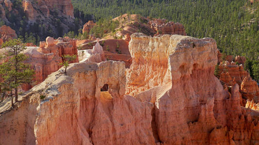 Bryce峡谷抽象岩石图片