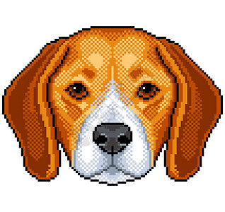 Pixelbeagle狗肖像图片