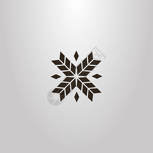白色黑和白色简单的矢量抽象几何符号的鲜花背景图片