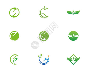 绿色自然标志和图片