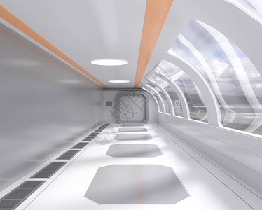 雨夜窗外世界3D提供明亮的远未来隧道窗外视设计图片