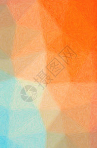 抽象橙色和水Impasto背景图片