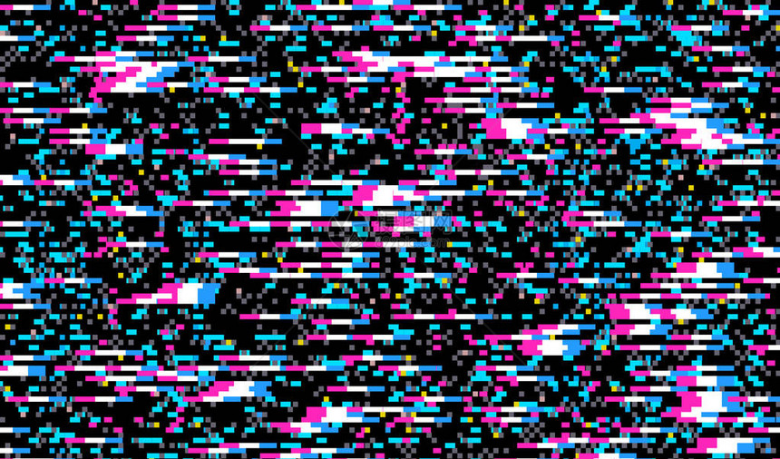 毛刺纹理像素噪声测试电视屏幕数字VHS背景错误计算机视频抽象的黑色损图片