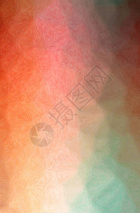 抽象橙色和绿色Impasto垂图片