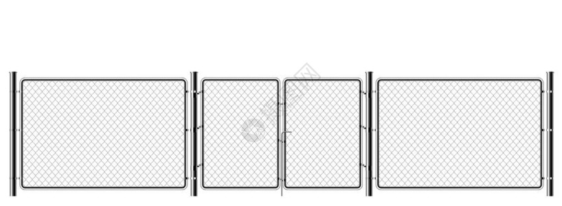 现实的金属链环栅艺术设计大门监狱屏障有保障的财产铁丝网钢铁连锁背景图片