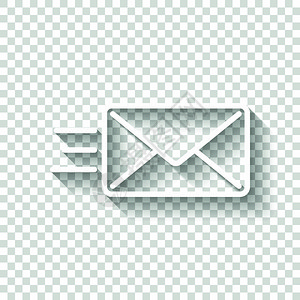 发送邮件图标sms线条白色图标图片