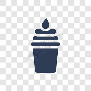 冷冻酸奶图标TrendyFrozen酸奶标识概念图片