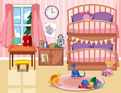 孩子卧室背景图图片