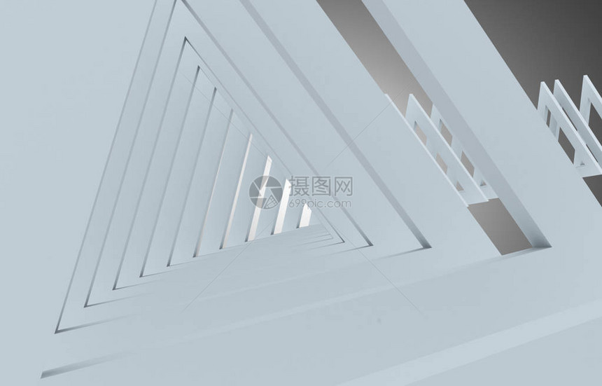 3D抽象隧道背景图片
