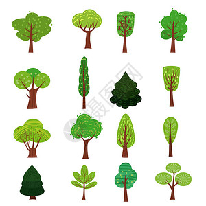 一组树林森绿色颜有色调的可爱风图片