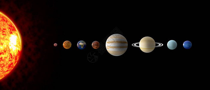 太阳系行星3DiIllustrazioni背景图片