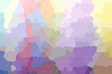 紫色黄色小六边形背景的抽象插图背景图片
