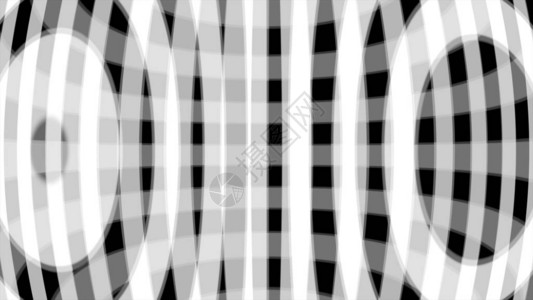 闪发亮的白色圆圈和黑色背景上的宽斜线图片