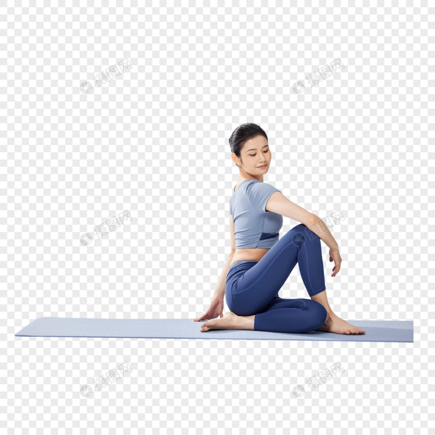 做瑜伽的女性图片