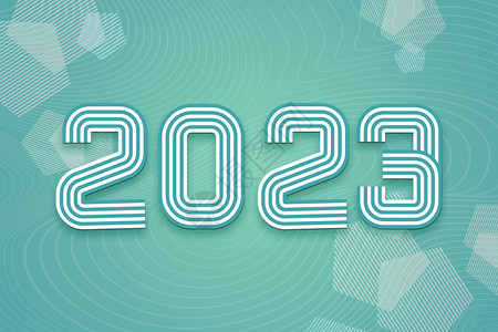 兔年绿色创意2023背景图片