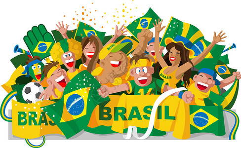 巴西球迷背景图片