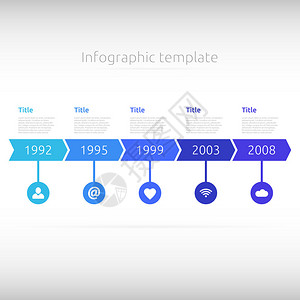 时间线信息图表模板图片