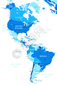 北美和南美图图片