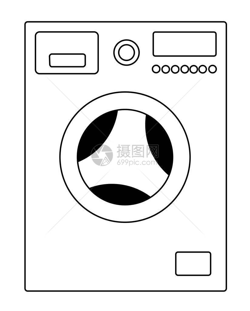 洗衣机矢量EPS10图片