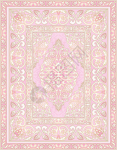 粉红色的地毯模板纺织东方花图片