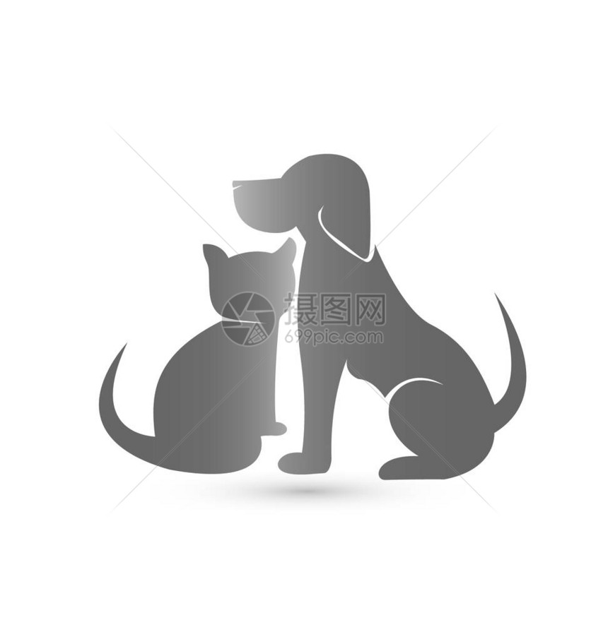 猫狗宠物诊所图标图片