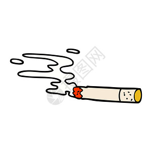 疯购了没动画片涂鸦香烟向量例证插画