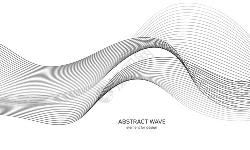 抽象波元进行设计数字频率轨道均衡器造型线条背景矢量图用混合工具创建的线条进行波弯曲的波浪线平滑的条纹背景图片