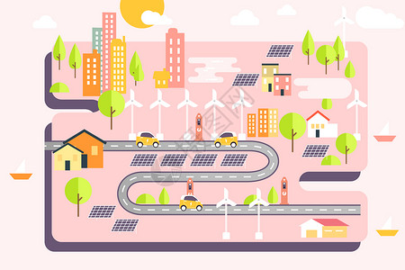新能源绿色环保城市图片