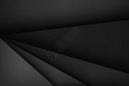 黑色剪纸风几何背景背景图片