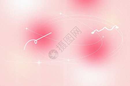 红袄清新粉色弥散风背景设计图片