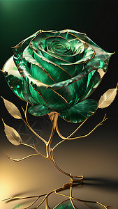 翡翠玫瑰艺术高清图片素材