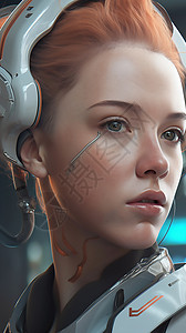 科幻游戏人物设计背景图片