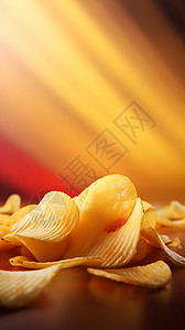 美味薯片宣传广告背景图片