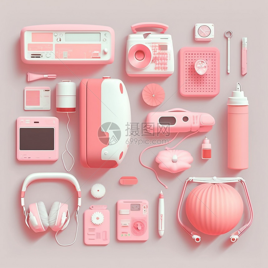粉色医疗设备图片