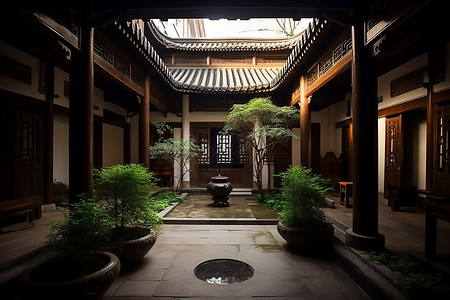 中式庭院图片