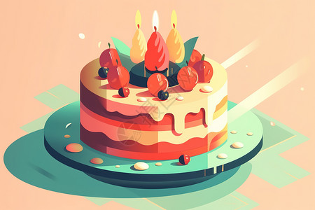 AI蛋糕背景图片