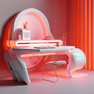未来高级感桌椅图片
