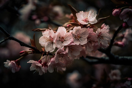 春季鲜花背景背景图片